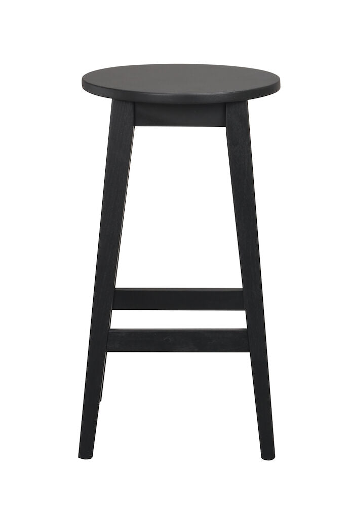 Austin Barkruk Set van 2 - Zithoogte 65 cm - zwart