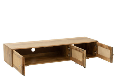 Tv Stand Weven Hout Naturel (30931)