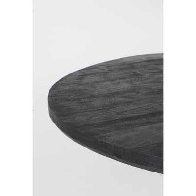 Eettafel Ø120x76 cm YELLOV hout zwart-zwart