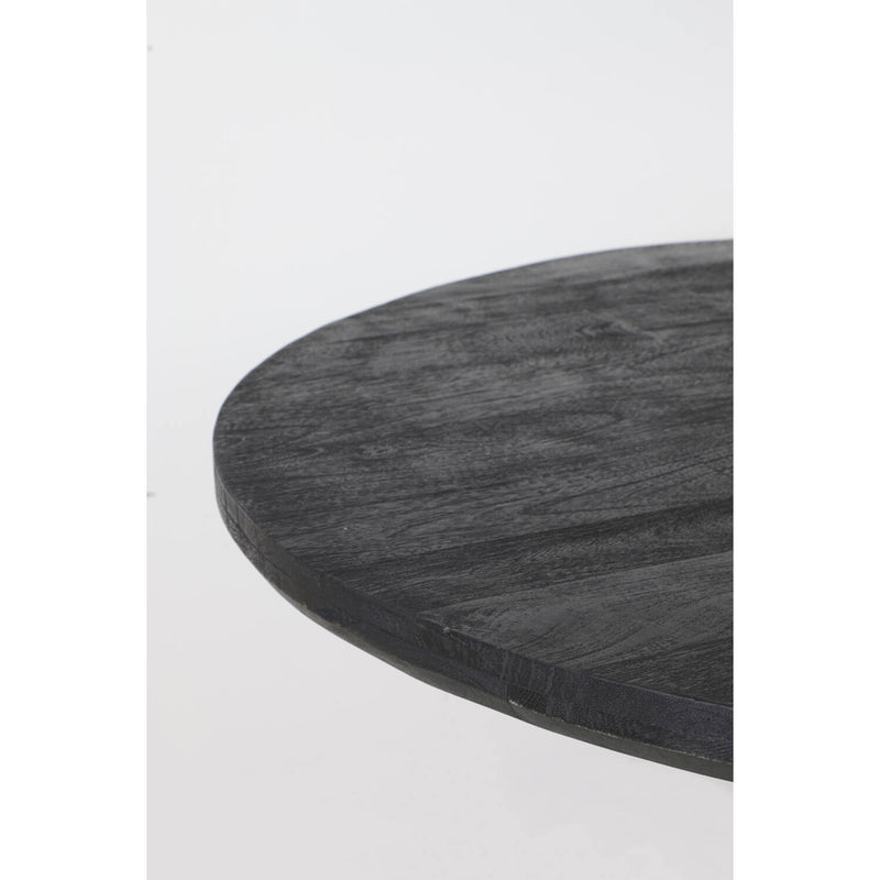 Eettafel Ø140x76 cm YELLOV hout zwart-zwart