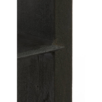 Kast open 48x35x190 cm SONDRIO hout mat zwart