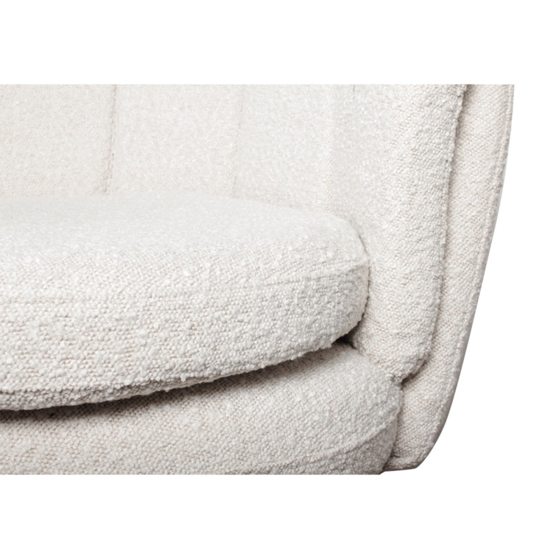 High five lounge chair white pearl (boucle