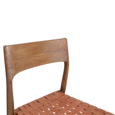 Freya dining chair natural leather
