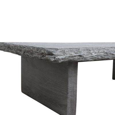 Stone top coffee table grey base