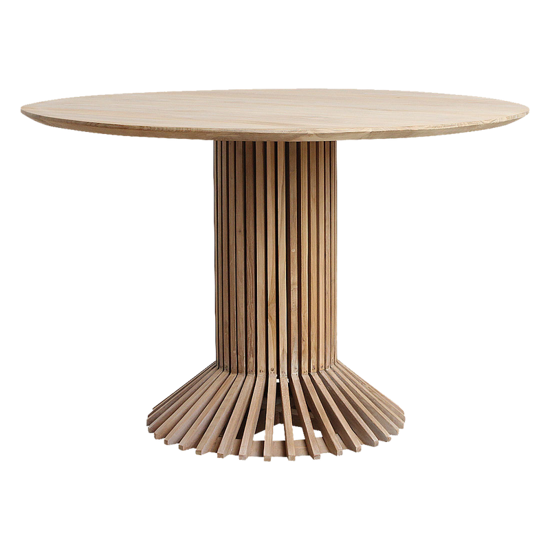 Eiffel teak round table Ø 140 cm