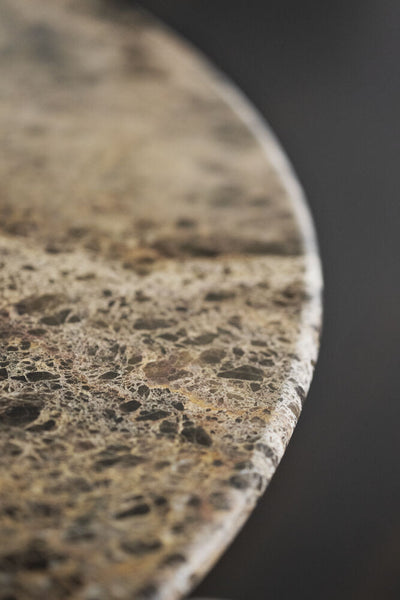 Rowico taransay eettafel - ø125 cm -  bruin natuursteen
