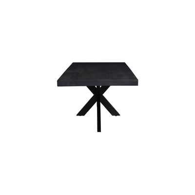 Patta Collection Black Dining Table With Spider Leg (Tapper Edge) 220X100X78-PMTD220BLC
