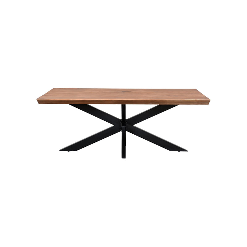 Patta Collection Natural Dining Table With Spider Leg (Rect Edge) 260X100X78-PMRD260NAT