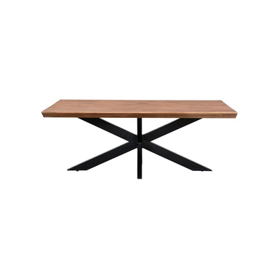 Patta Collection Natural Dining Table With Spider Leg (Tapper Edge) 160X90X78-PMTD160NAT