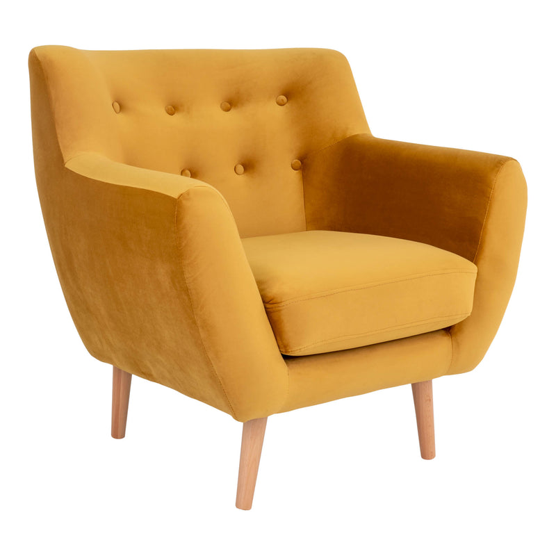Aalborg fauteuil mosterd geel