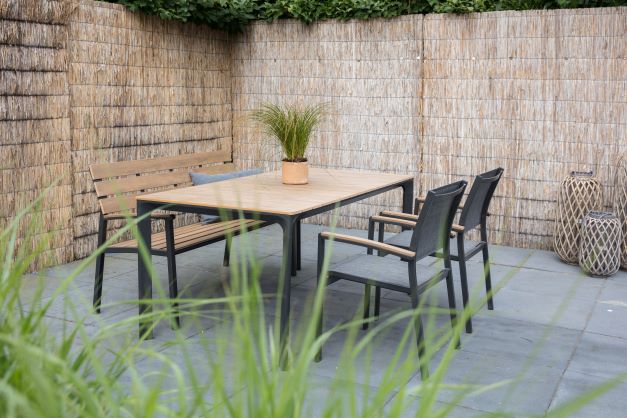 Arezzo dining tuintafel | aluminium + polywood | 160x90cm