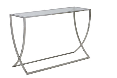 Light & Living Side Side table 120x40x80 cm MOLINA glas+nikkel