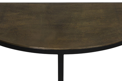 Light & Living Side table 100x42x76 cm PETO ruw antiek brons-zwart