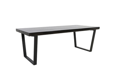 Light & Living Eettafel 220x100x78 cm MAYEN recycled hout-glanzend zwart