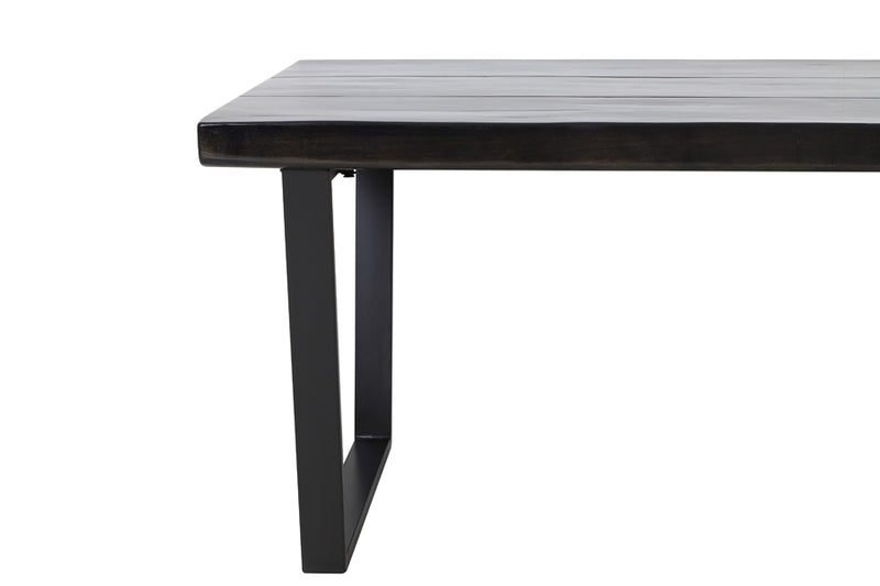 Light & Living Eettafel 220x100x78 cm MAYEN recycled hout-glanzend zwart