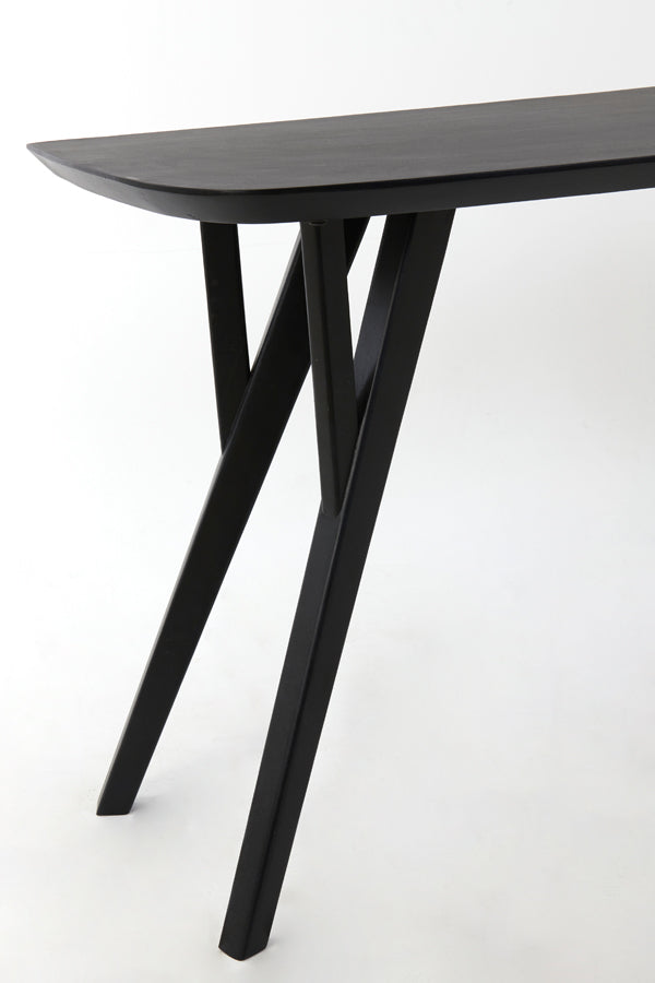 Light & Living  Side table 160x44x82 cm QUENZA acacia hout mat zwart