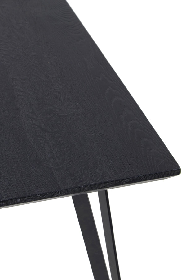 Light & Living eettafel 240x100x76 cm MYLAU eiken hout mat zwart-zwart