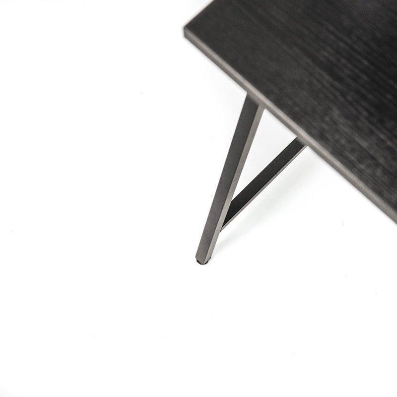 HV Handy Desk with shelfs - Black - 84x46x145 cm
