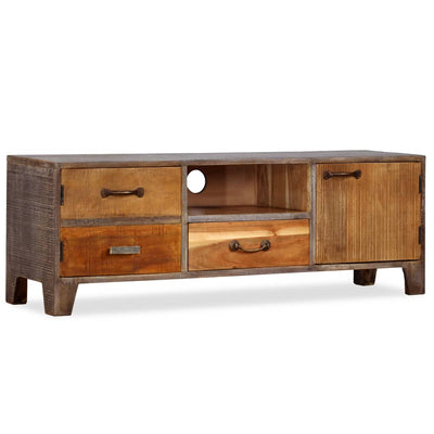 Tv-meubel vintage 118x30x40 cm massief hout