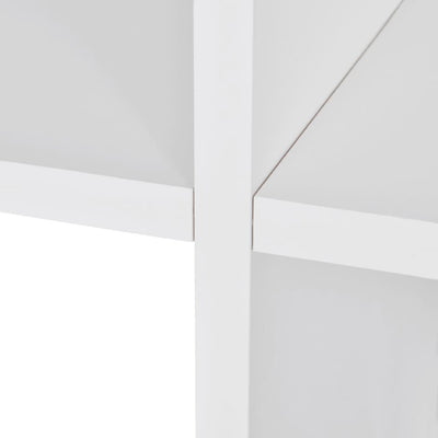 Boekenkast/presentatiemeubel trapvormig 142 cm wit