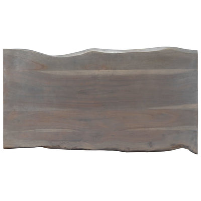 Salontafel met natuurlijke randen 115x60x40 cm acaciahout grijs