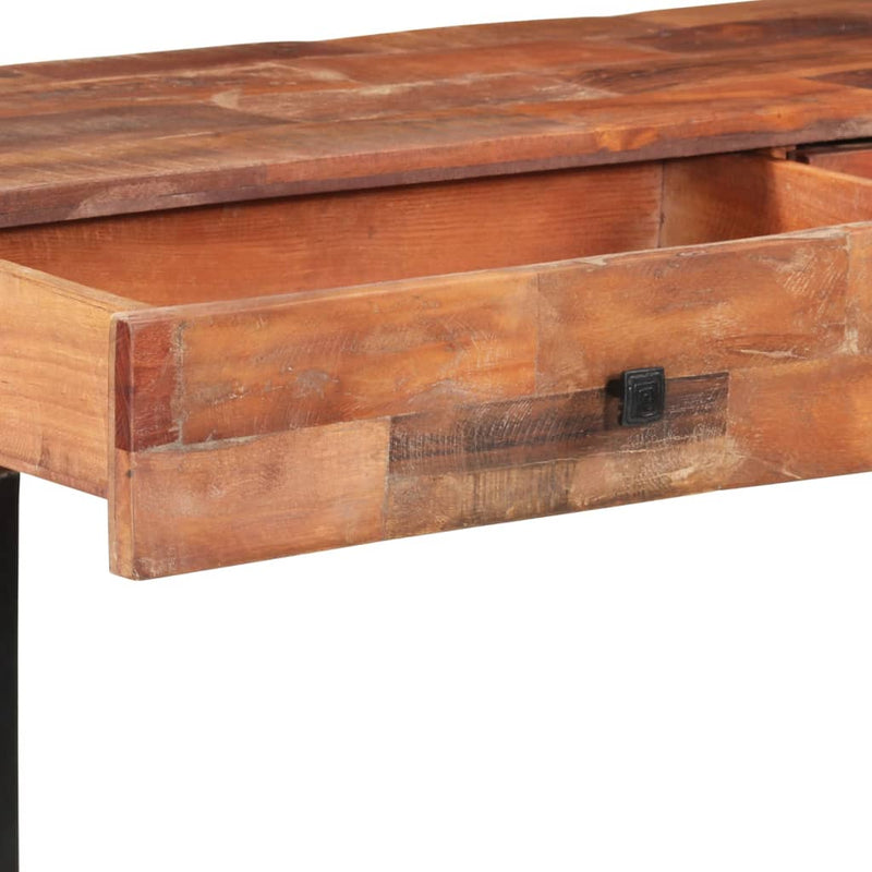 Sidetable 110x30x76 cm massief gerecycled hout
