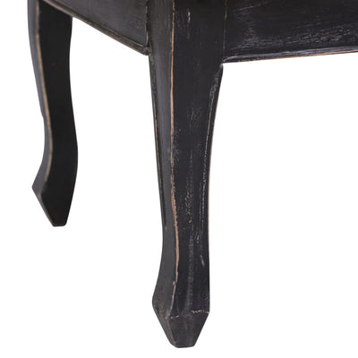 Salontafel 120x60x45 cm massief mahoniehout zwart