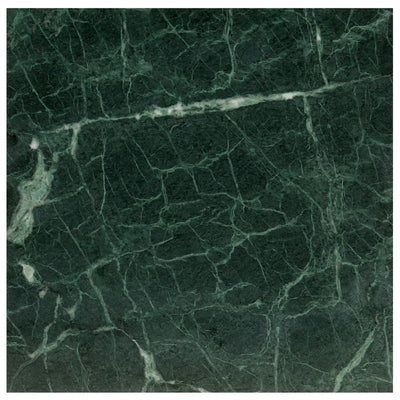 Salontafel 60x60x35 cm echt steen met marmeren textuur groen