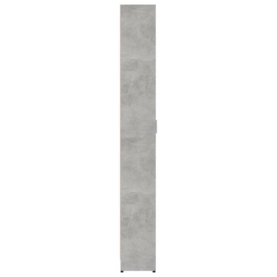 Gangkast 55x25x189 cm spaanplaat betongrijs