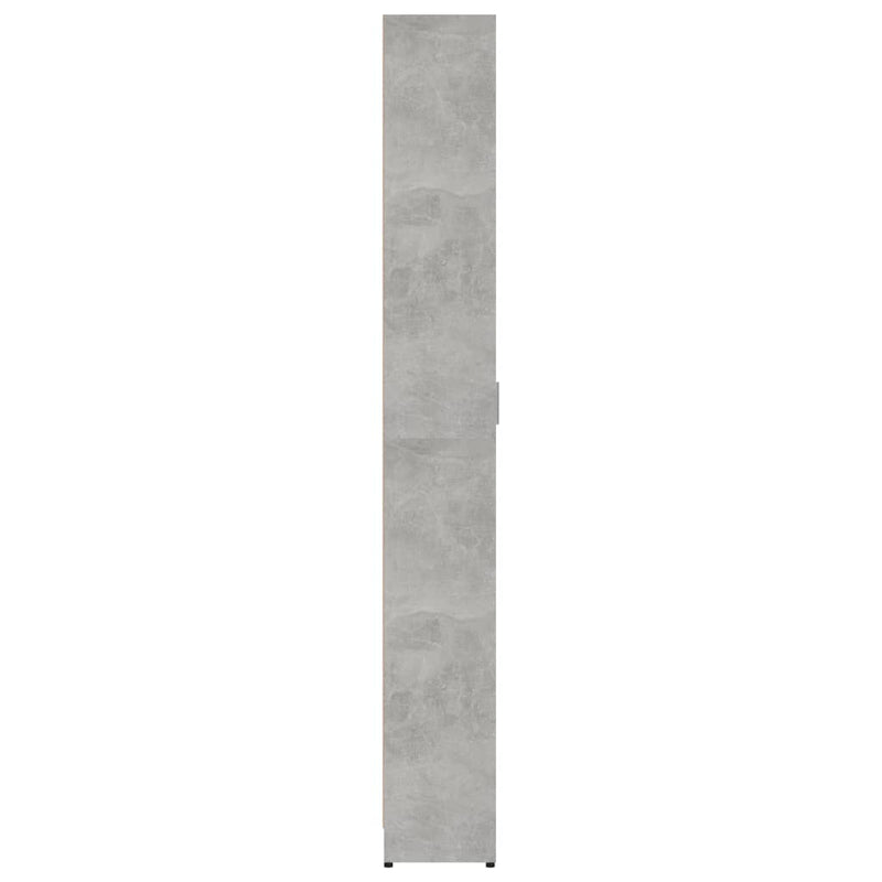 Gangkast 55x25x189 cm spaanplaat betongrijs