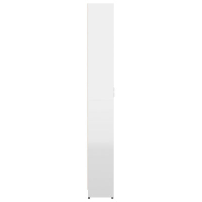 Gangkast 55x25x189 cm spaanplaat hoogglans wit