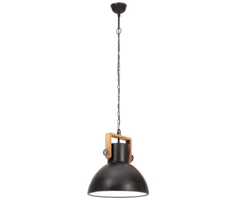 Hanglamp industrieel rond 25 W E27 40 cm gitzwart
