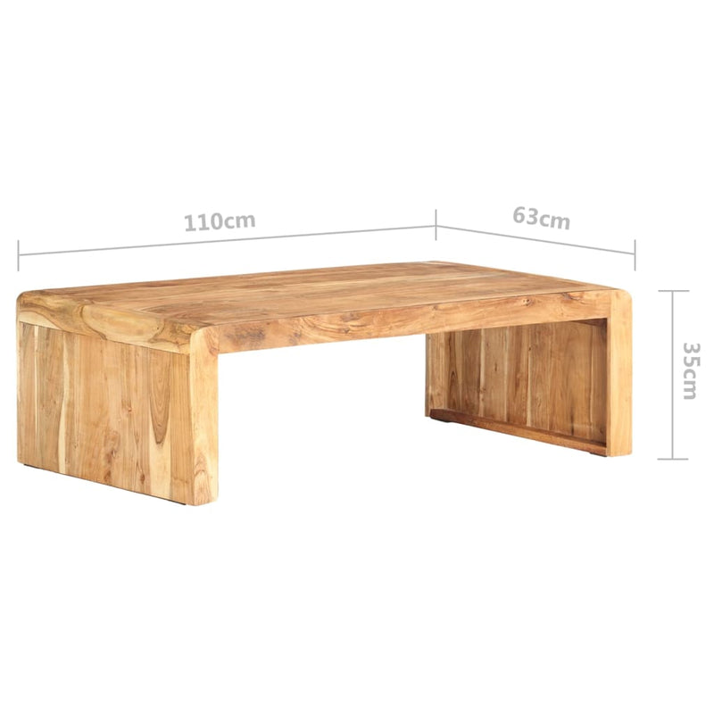 Salontafel Jelle 110x63x35 cm massief hout