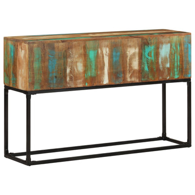 Sidetable 120x30x75 cm massief gerecycled hout
