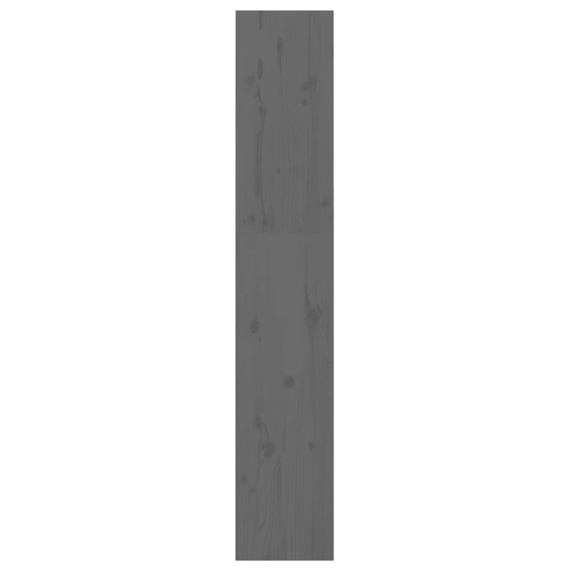 Boekenkast/kamerscherm 60x30x167,5 cm massief grenenhout grijs