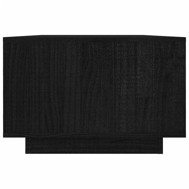 Salontafel 110x50x33,5 cm massief grenenhout zwart