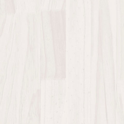 Boekenkast/kamerscherm 80x35x135 cm massief grenenhout wit