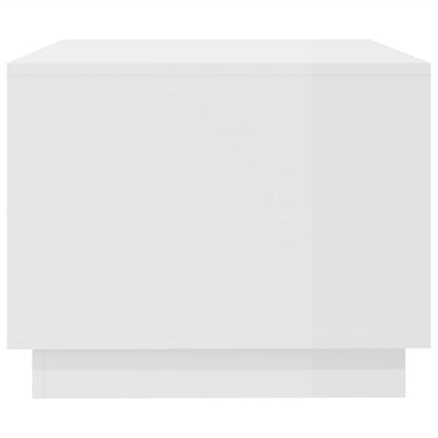 Salontafel 102,5x55x44 cm spaanplaat hoogglans wit