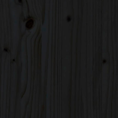 Dressoirs 2 st 32x34x75 cm massief grenenhout zwart