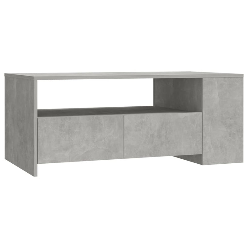 Salontafel 102x55x42 cm bewerkt hout betongrijs
