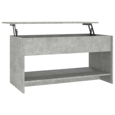 Salontafel 102x50x52,5 cm bewerkt hout betongrijs