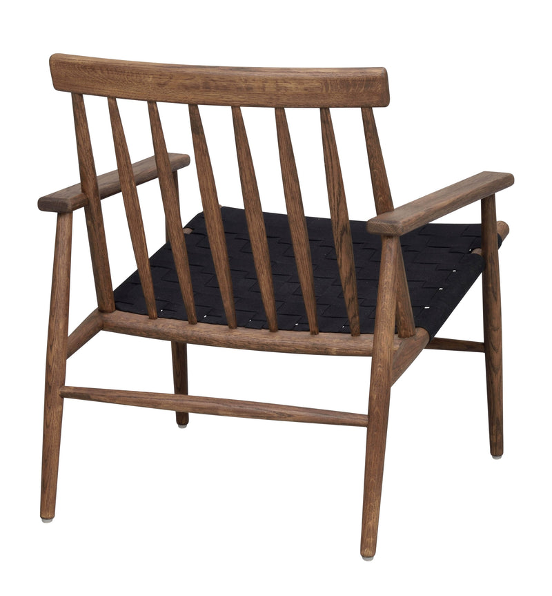 Canwood houten fauteuil - zwarte zitting