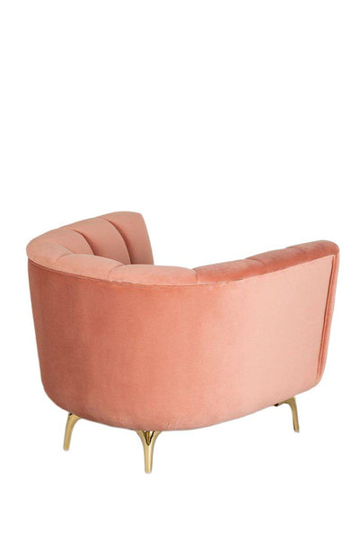Velvet fauteuil Lizzy roze