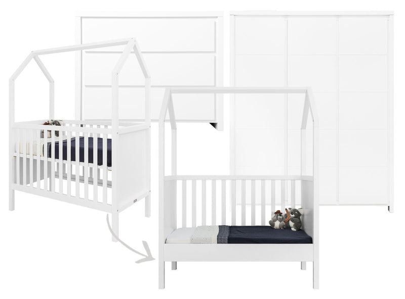 MY FIRST HOUSE/CAMILLE 3-DELIGE BABYKAMER WIT